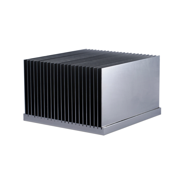 Dissipateur thermique &agrave; ailettes coll&eacute;es
